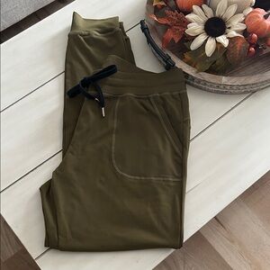 Olive Green Track Pants